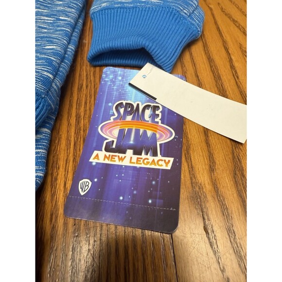Space Jam Boys Siz 2T Hoodie Sweat Shirt Pants Set pockets & drawstring - Picture 12 of 12